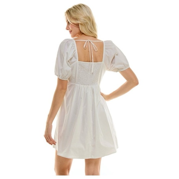 NWT Draper James White Puff Sleeve Dress  XXL - Picture 2 of 5